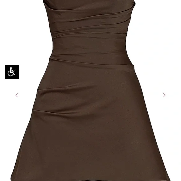 House of CB Strapless Chocolate Dress - Picture 6 of 7